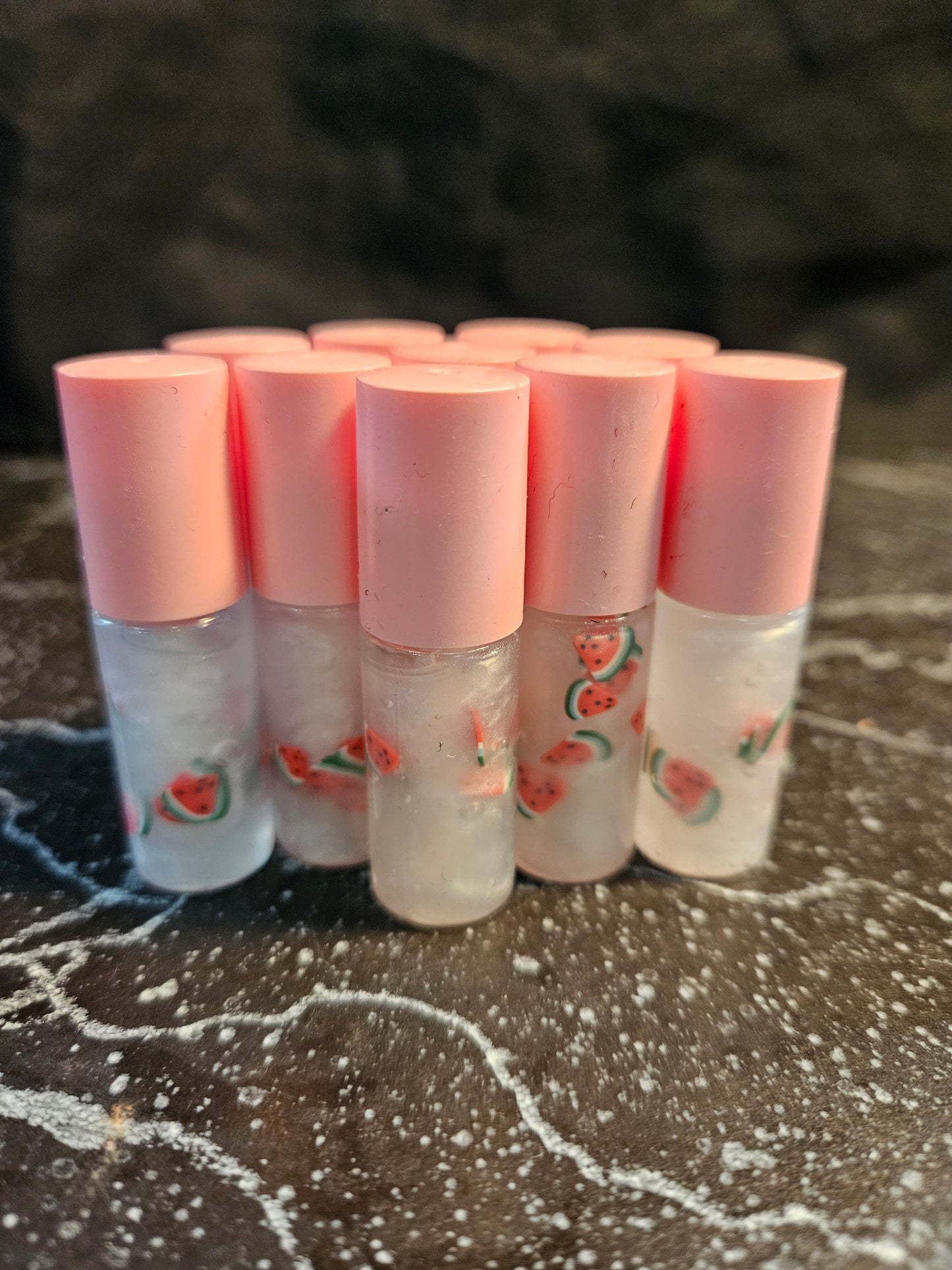 Mini Vegan Lip Gloss | Handmade 1.2ml Tubes | TKB Base, Mica & Unsweetened Flavor | Moisturizing Gloss | Gift or Travel Size