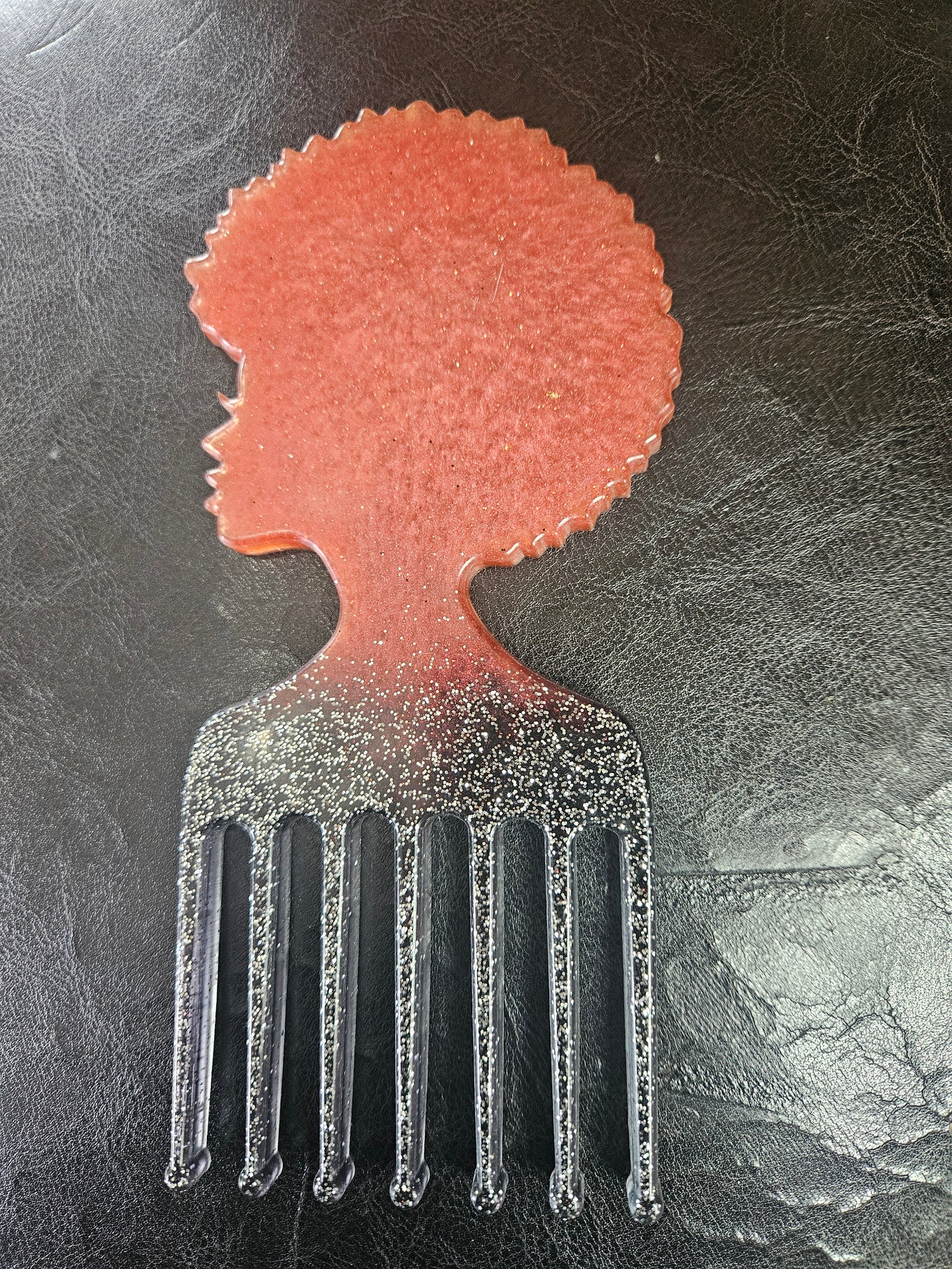 Handmade Resin Afro Pick Wall Décor