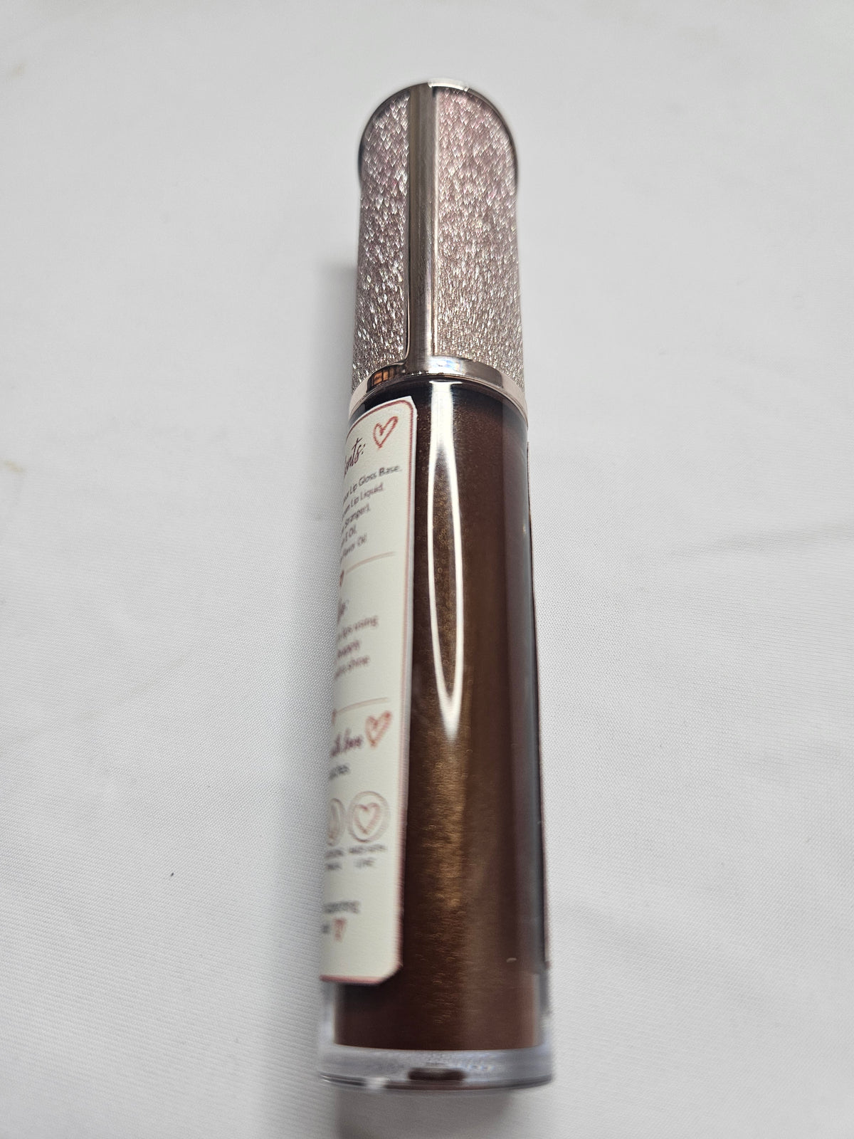 Chocolate Kiss Handmade Lip Gloss – Chocolate Brown Shimmer Lip Gloss | Moisturizing & Flavor Infused