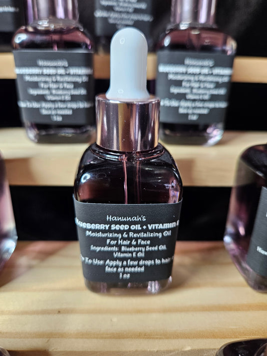 Blueberry Seed Oil Infused with Vitamin E – Hydrating & Nourishing Oil for Hair and Skin