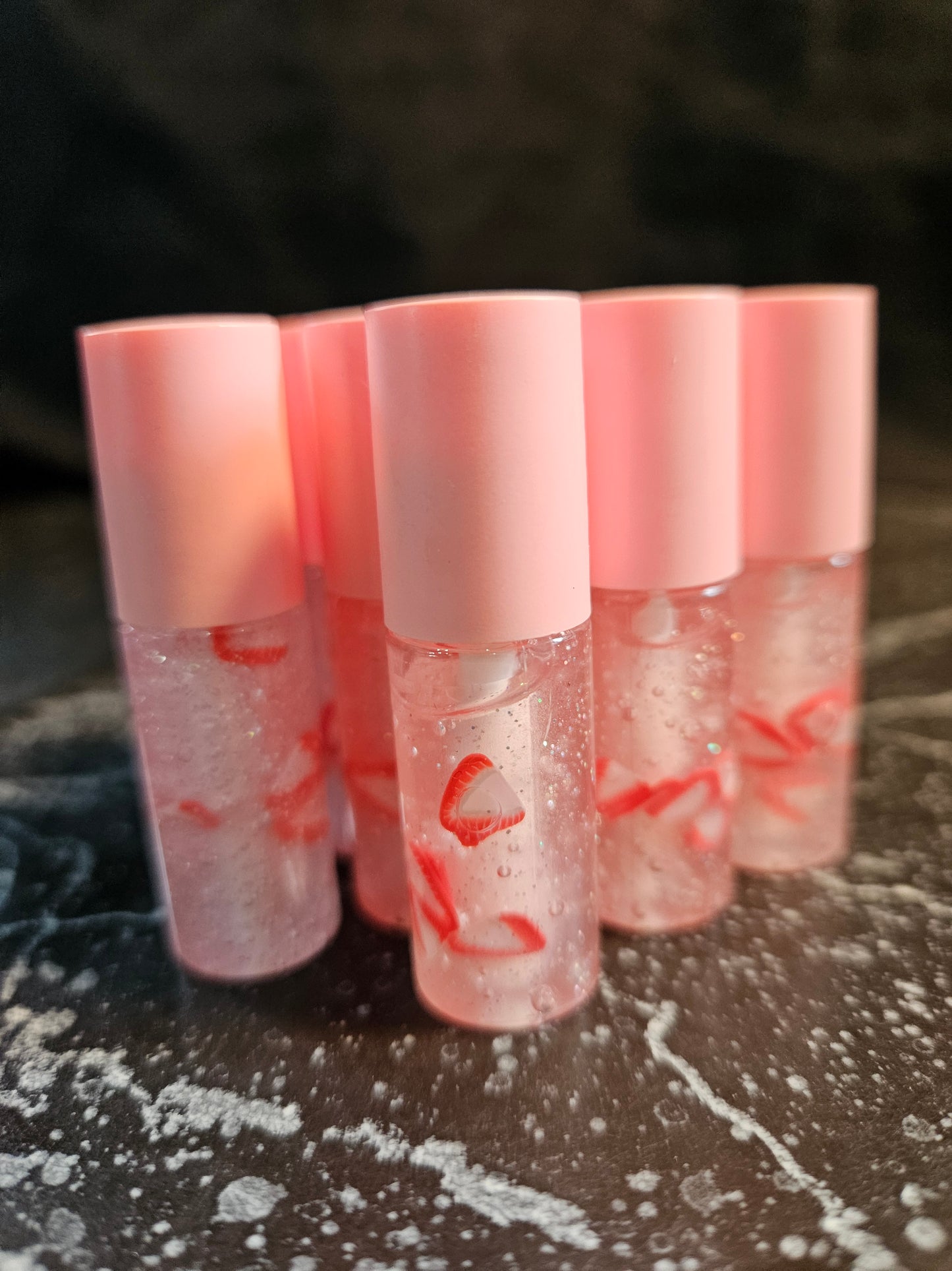 Mini Vegan Lip Gloss | Handmade 1.2ml Tubes | TKB Base, Mica & Unsweetened Flavor | Moisturizing Gloss | Gift or Travel Size