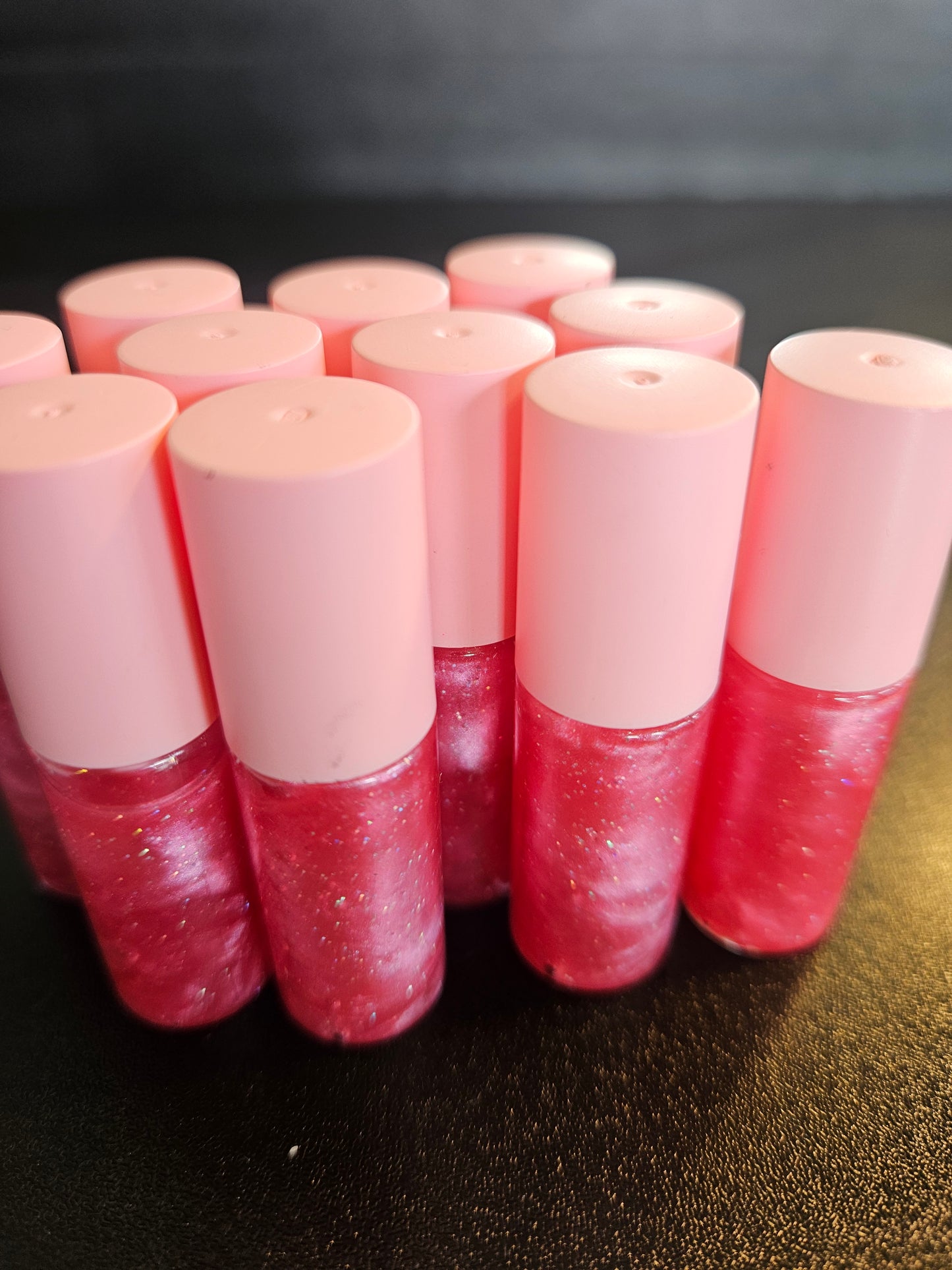 Mini Color-Changing Lip Gloss – Handmade Shimmer Gloss | 1.2ml Travel Size | Glitter Lip Gloss | Moisturizing Jojoba Oil Lip Gloss