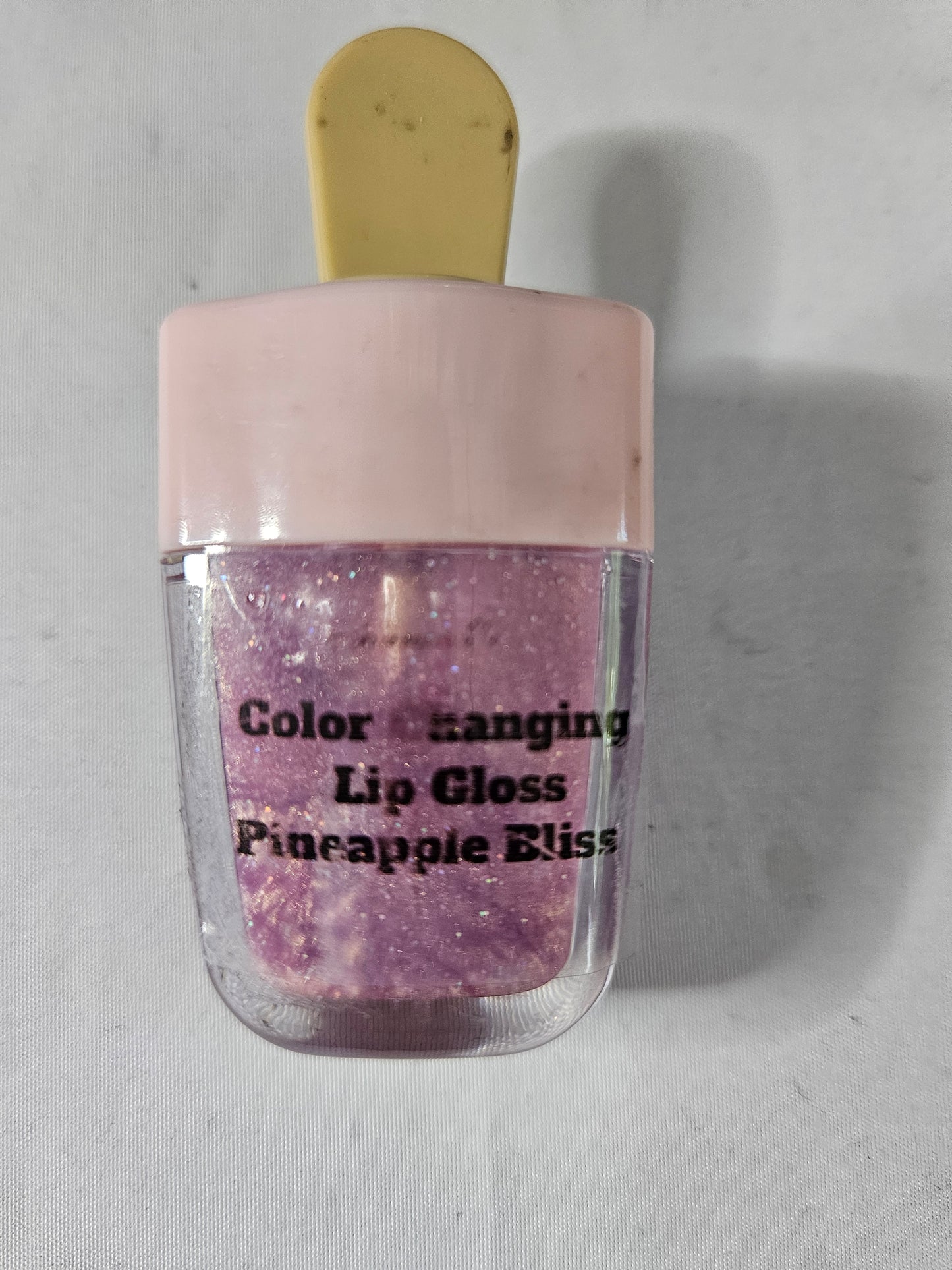 Color Changing Lip Gloss – Pineapple Bliss | Glitter Lip Gloss | Moisturizing Shimmer Gloss | Handmade Lip Gloss