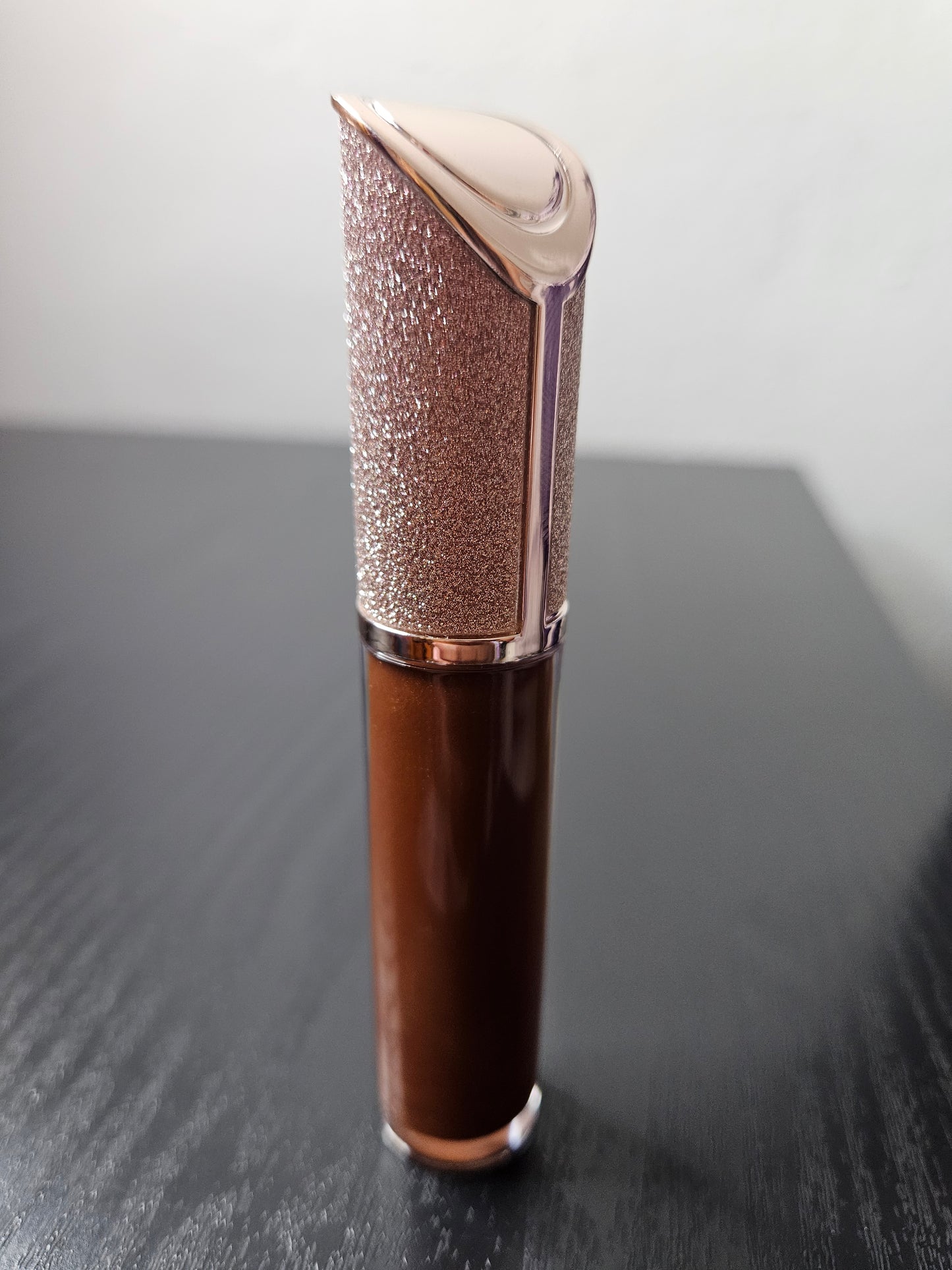 Chocolate Kiss Handmade Lip Gloss – Chocolate Brown Shimmer Lip Gloss | Moisturizing & Flavor Infused