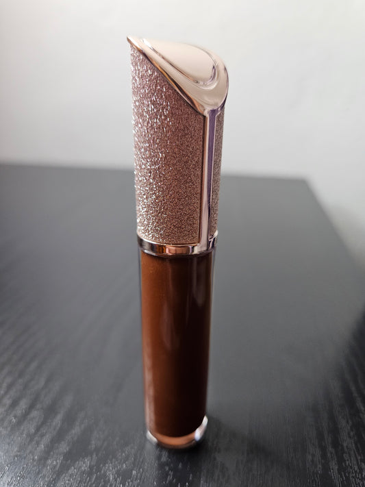 Chocolate Kiss Handmade Lip Gloss – Chocolate Brown Shimmer Lip Gloss | Moisturizing & Flavor Infused