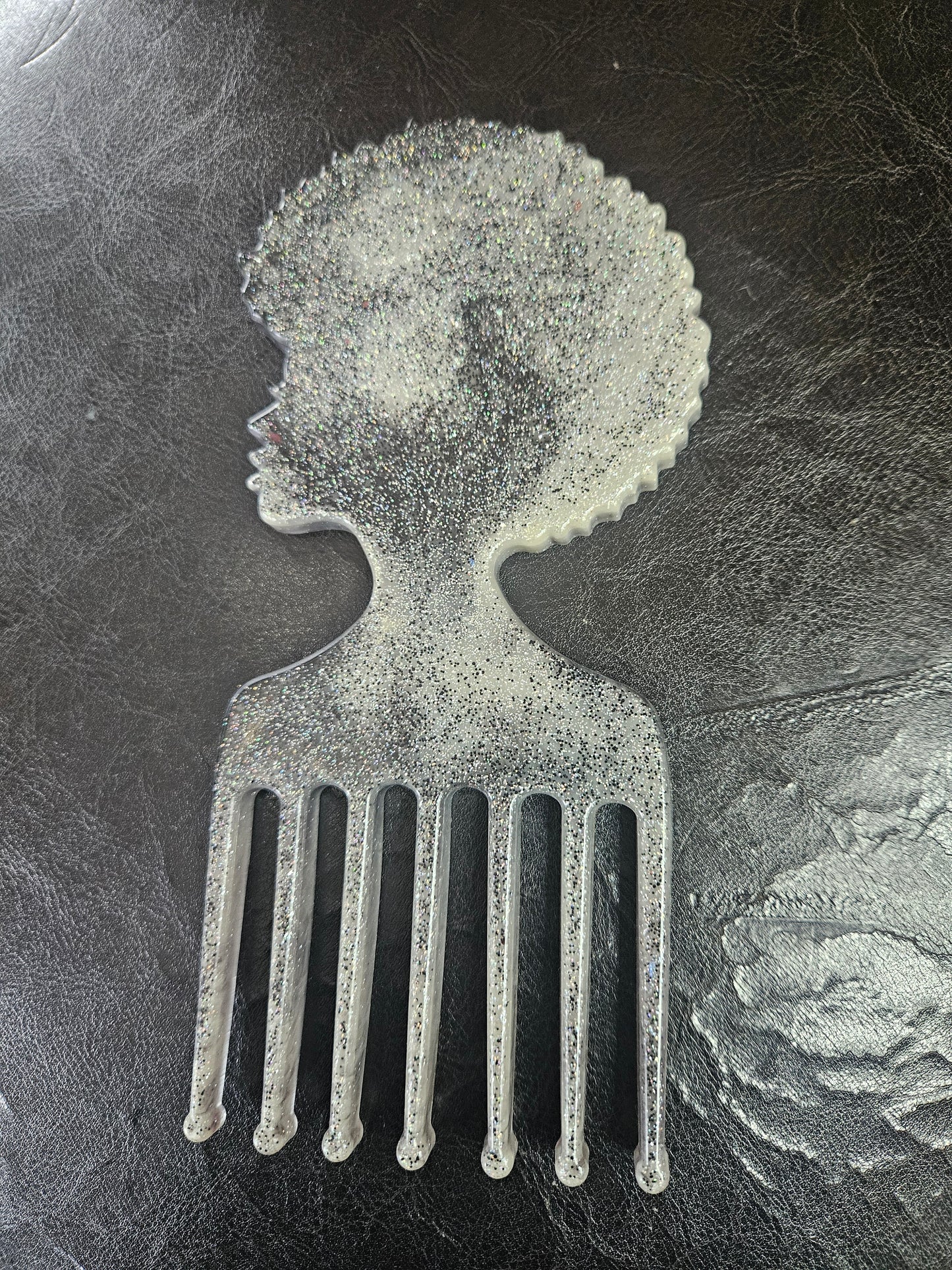 Handmade Resin Afro Pick Wall Décor
