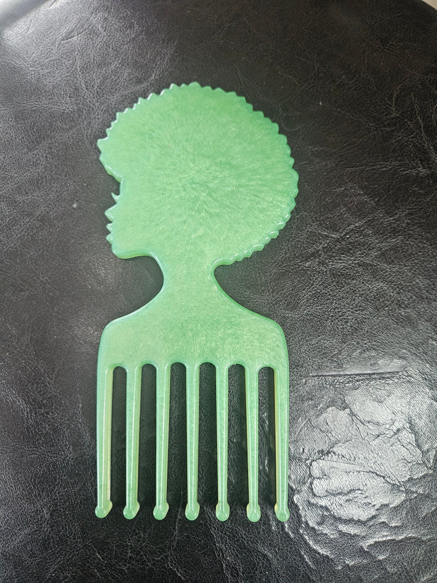Handmade Resin Afro Pick Wall Décor