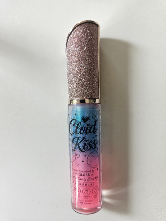 Color changing lip gloss. Cotton candy